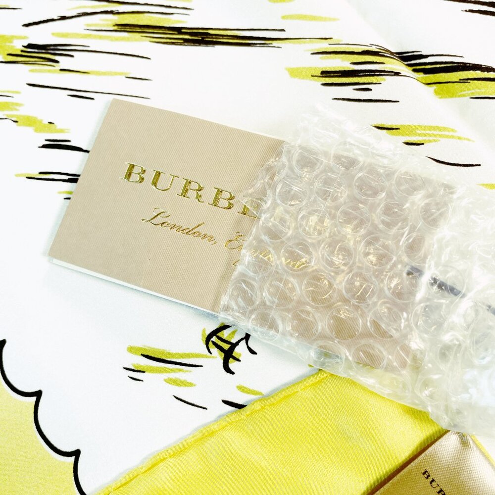 NWT Burberry Silk Scarf – London Architecture Print - Picture 13 of 14